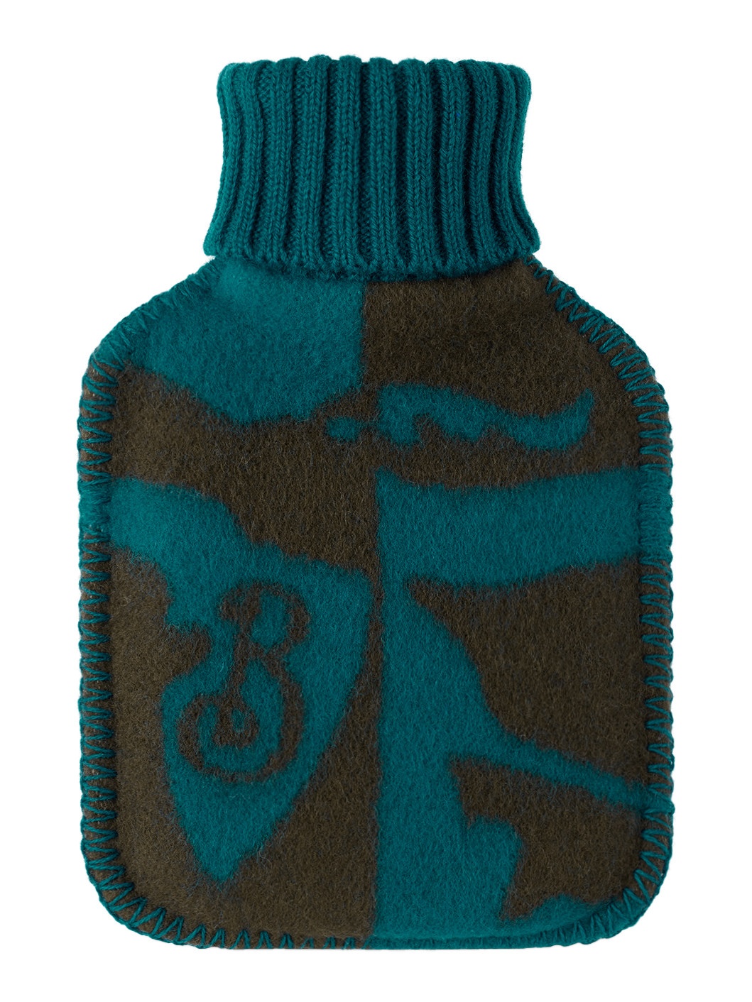 Navy & Gray EKD Wool Hot Water Bottle - 2