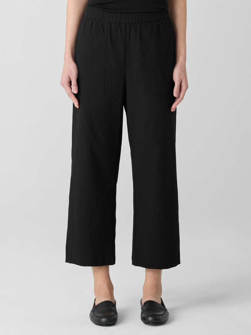 Organic Cotton Pucker Straight Pant 3