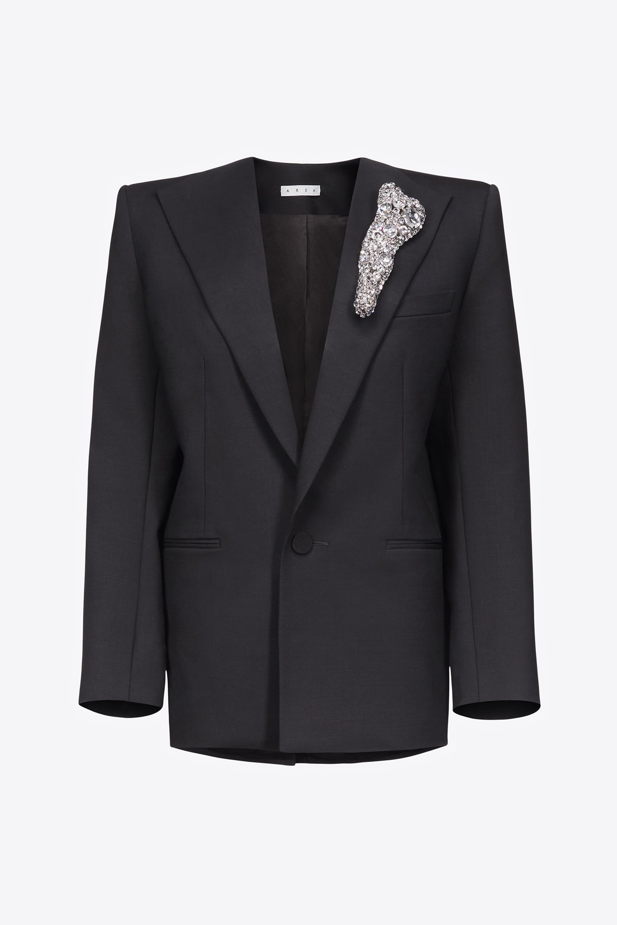 CRYSTAL BONE RELAXED BLAZER - 1