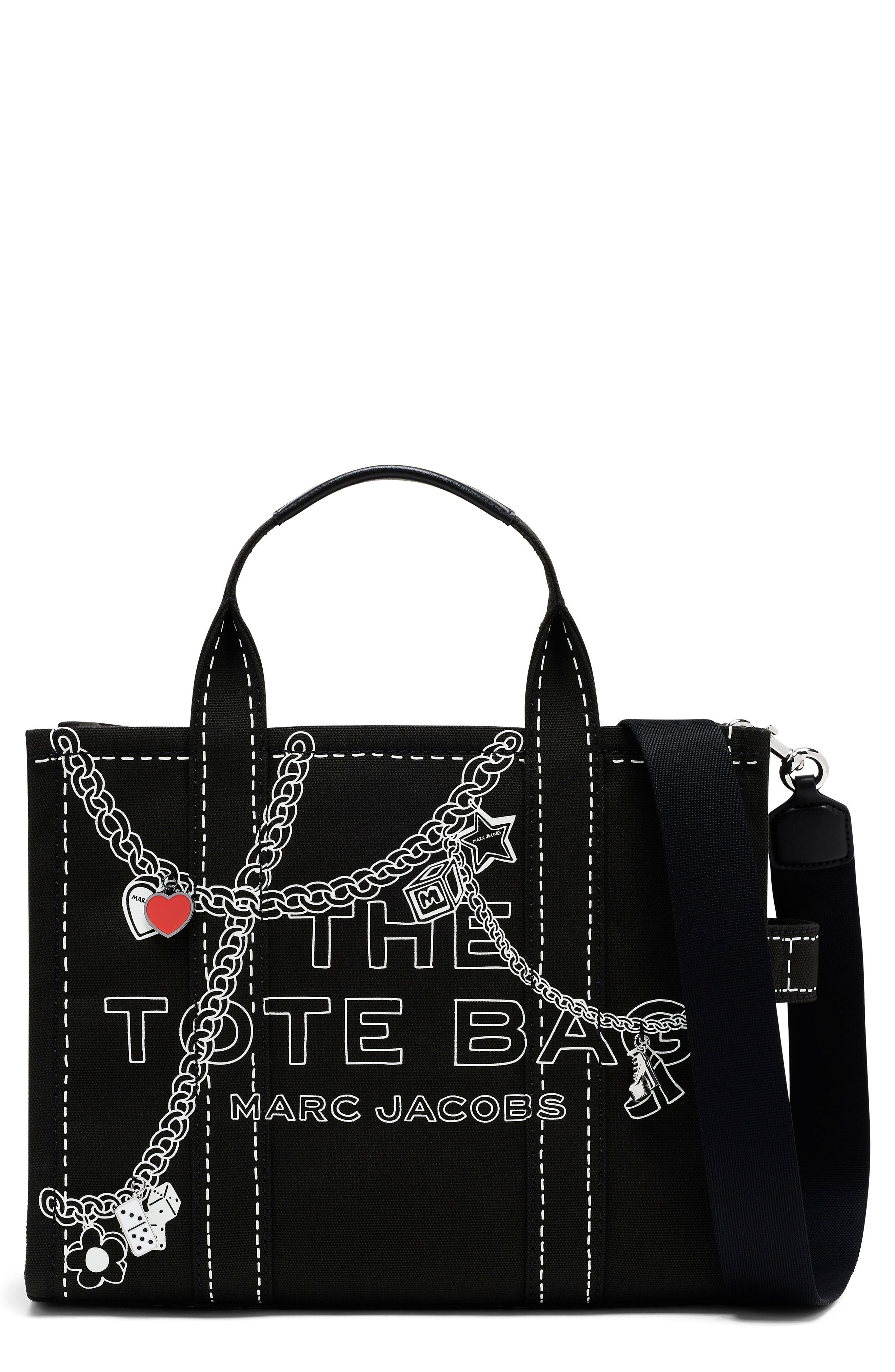 Marc Jacobs The Medium Canvas Tote in Black Multi at Nordstrom - 1