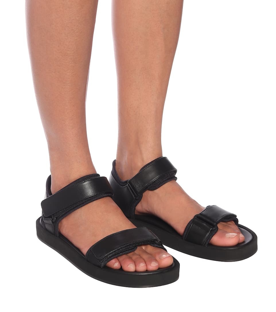 Hook and Loop leather sandals - 5