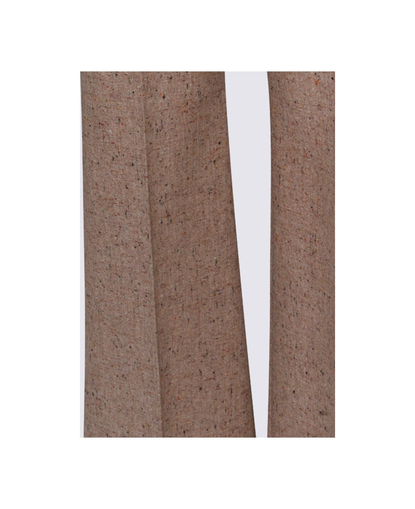 Beige Cotton Pants - 4