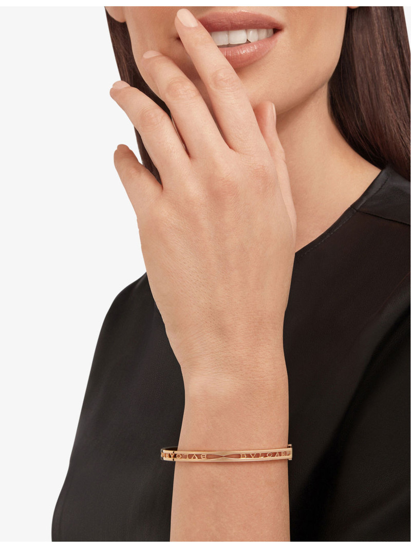 BVLGARI B.zero1 18ct rose-gold bangle bracelet outlook