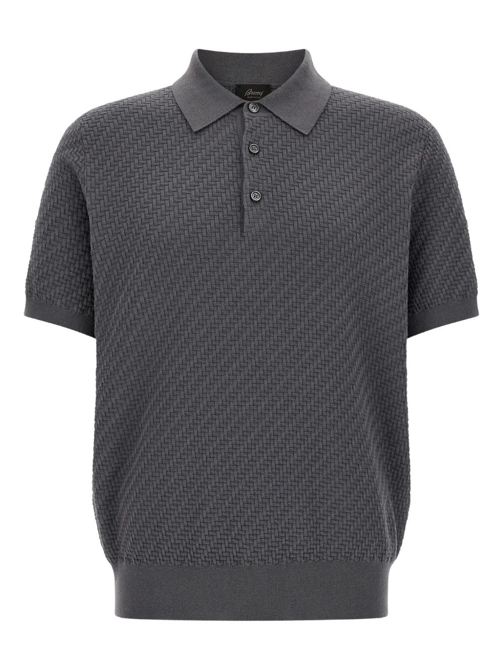 Cashmere and cotton polo shirt - 1