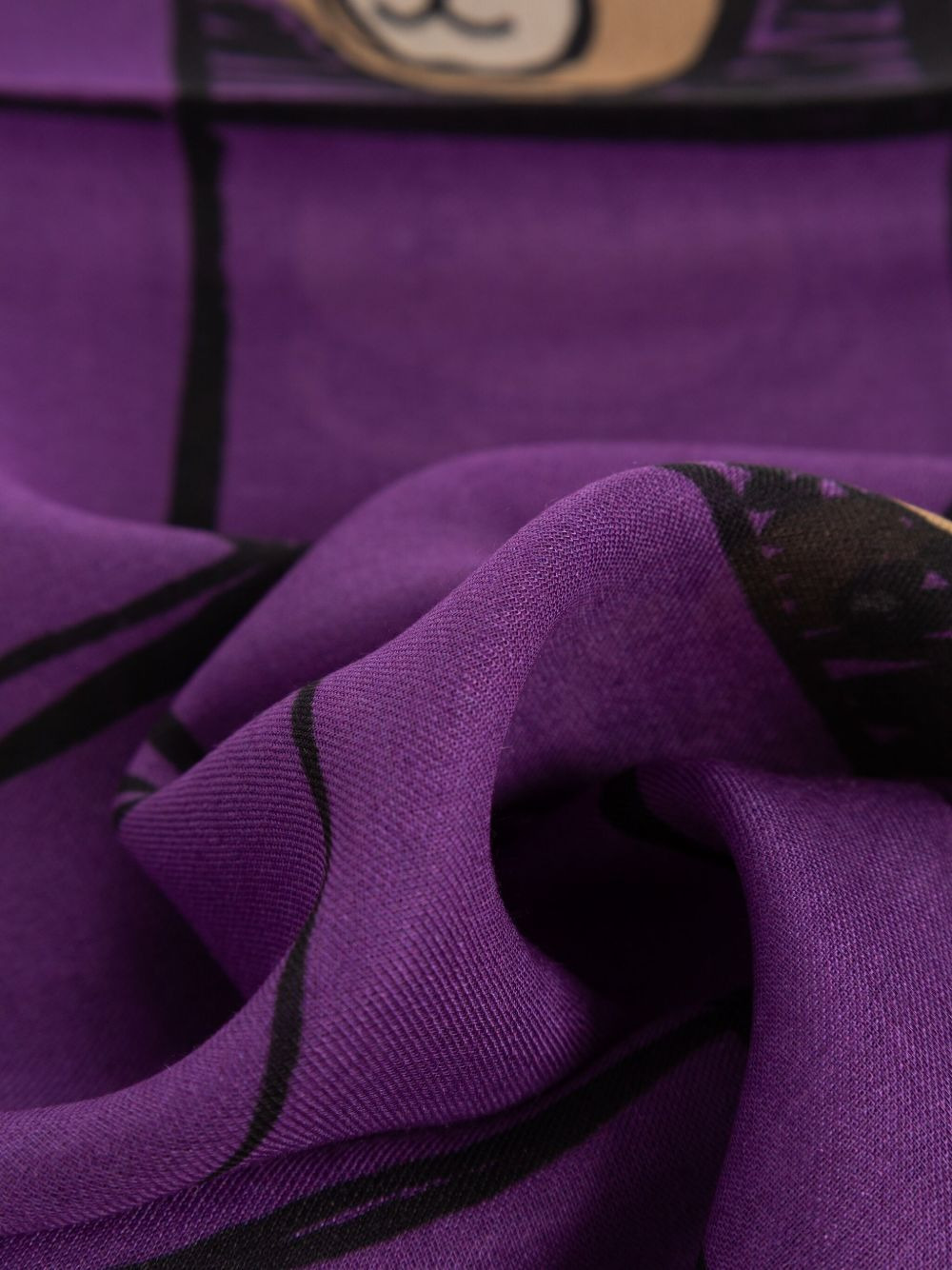 Teddy-print scarf - 3