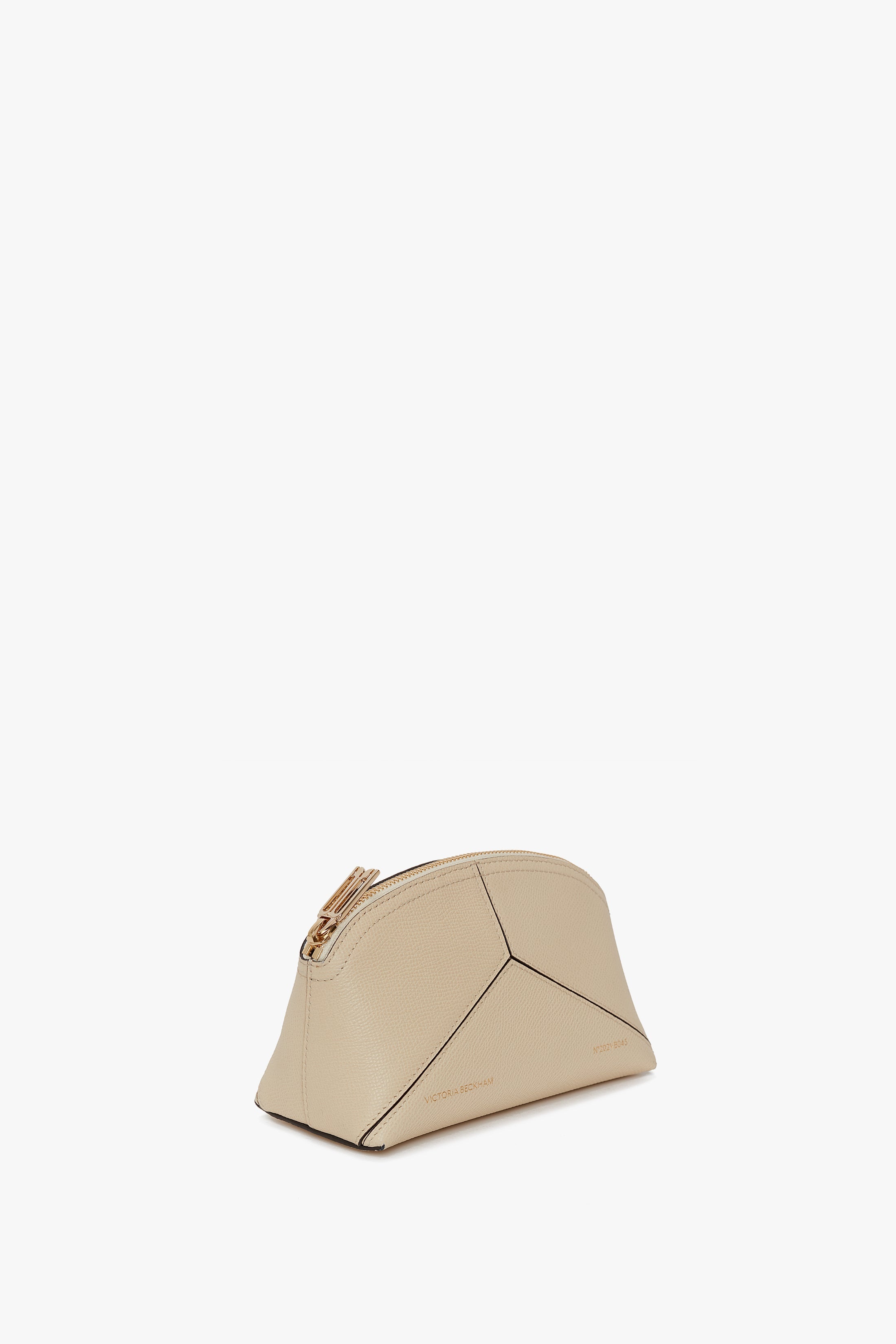 Exclusive Victoria Mini Wash Bag In Ivory Leather - 6