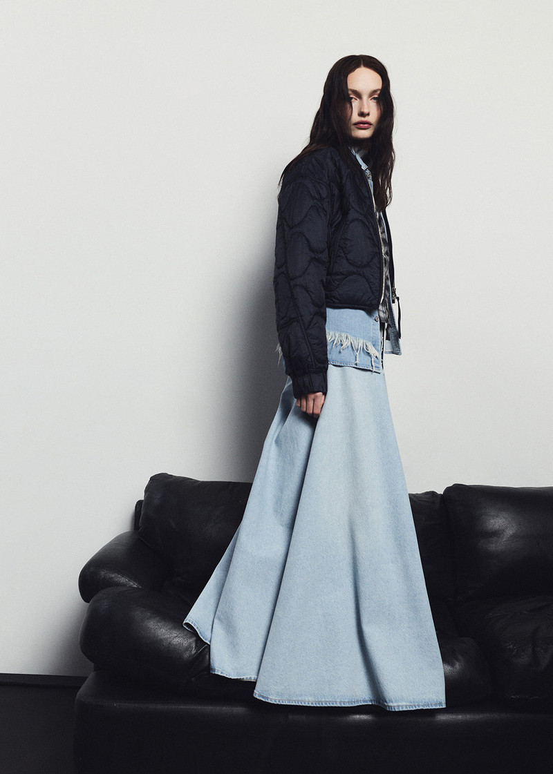 AGOLDE ODIN SKIRT IN LOST outlook