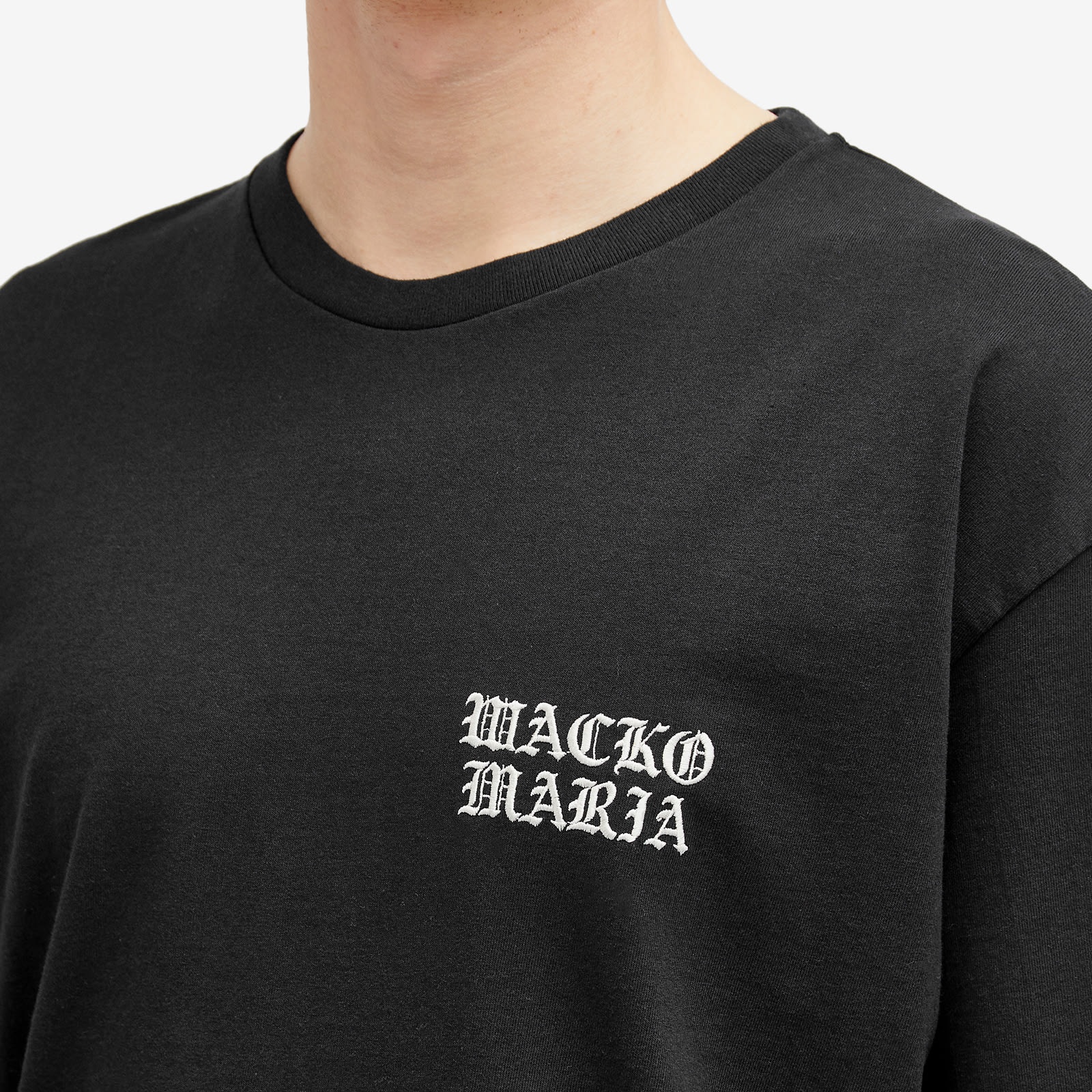 Wacko Maria Washed Heavy Weight Gothic Logo T-Shirt - 5