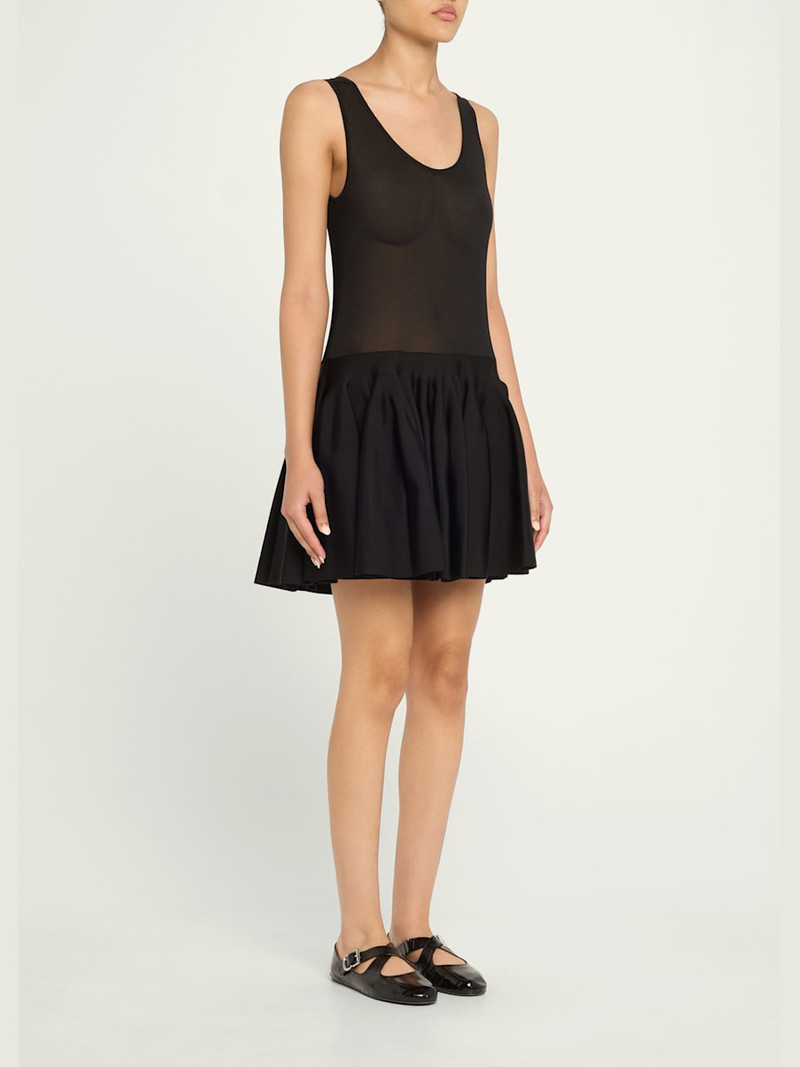 Sleeveless Drop-Waist Flared Skirt Mini Dress 4
