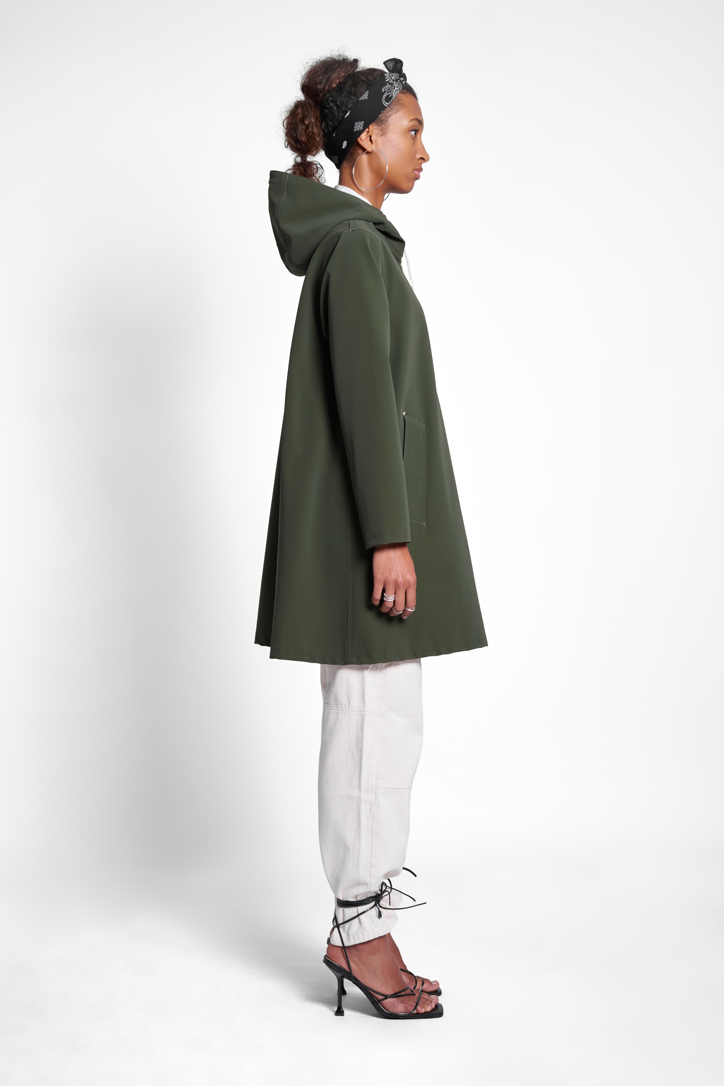 Mosebacke Matte Raincoat Green - 3