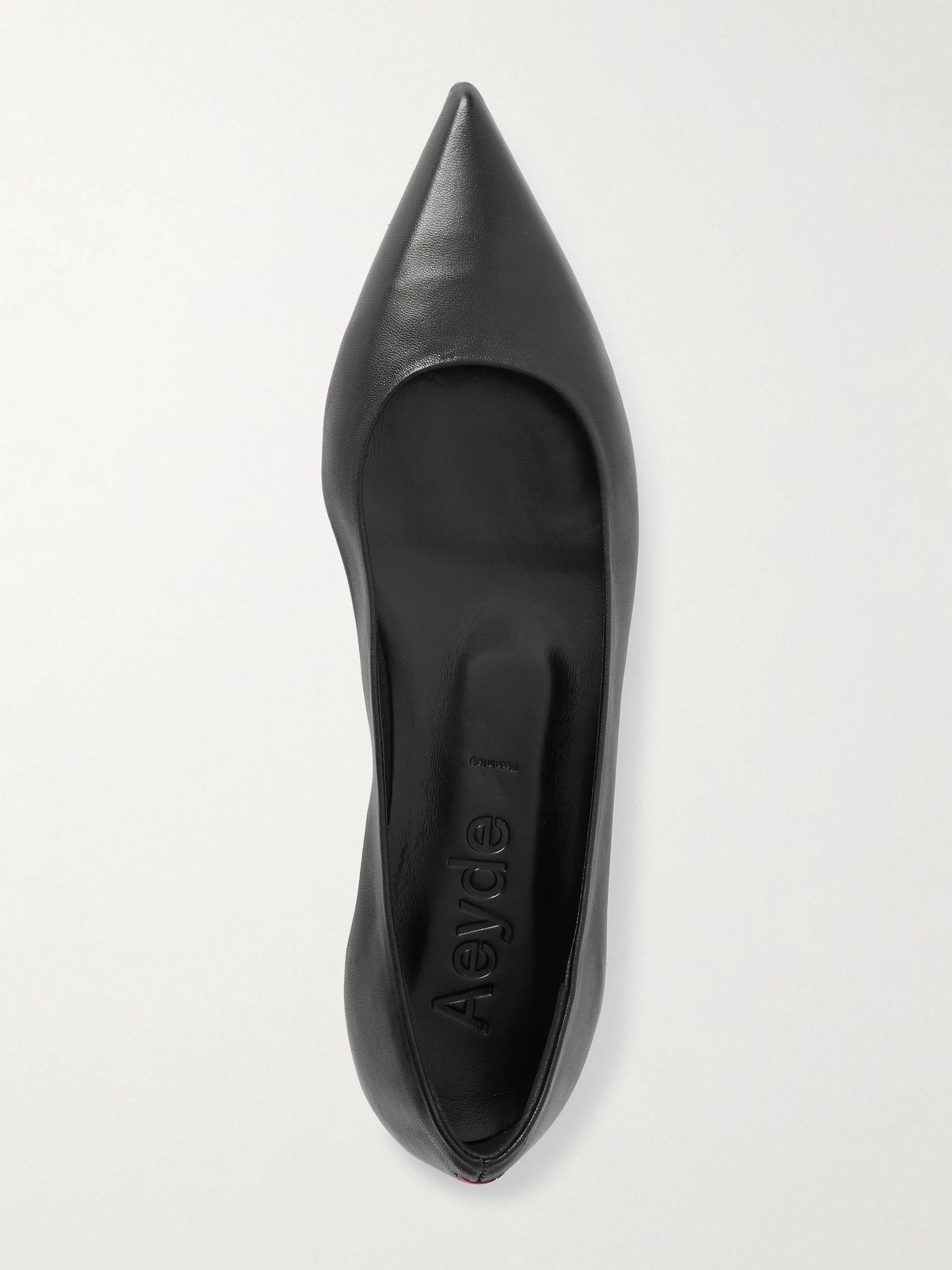 Cassy leather point-toe flats Black - 5