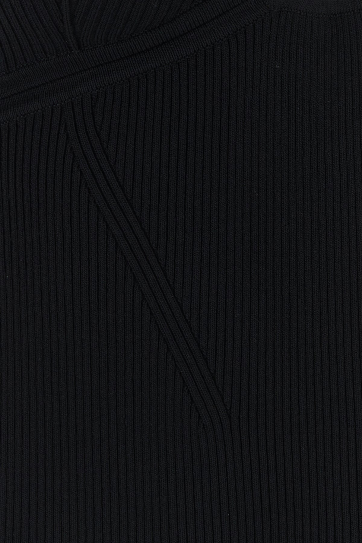 Black stretch viscose blend Savera top - 3