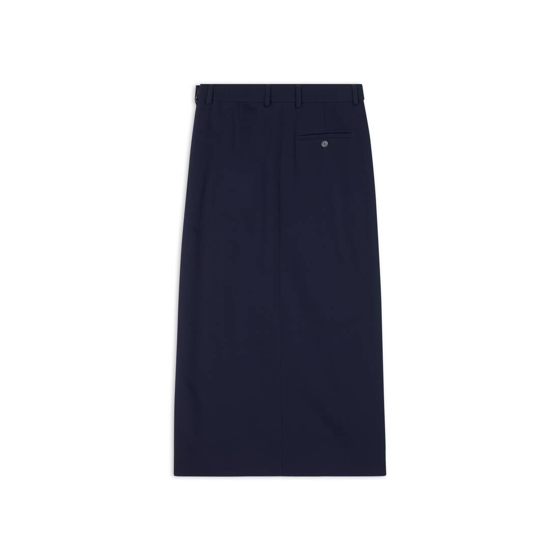Slit Tailored Skirt in Navy Blue - 6