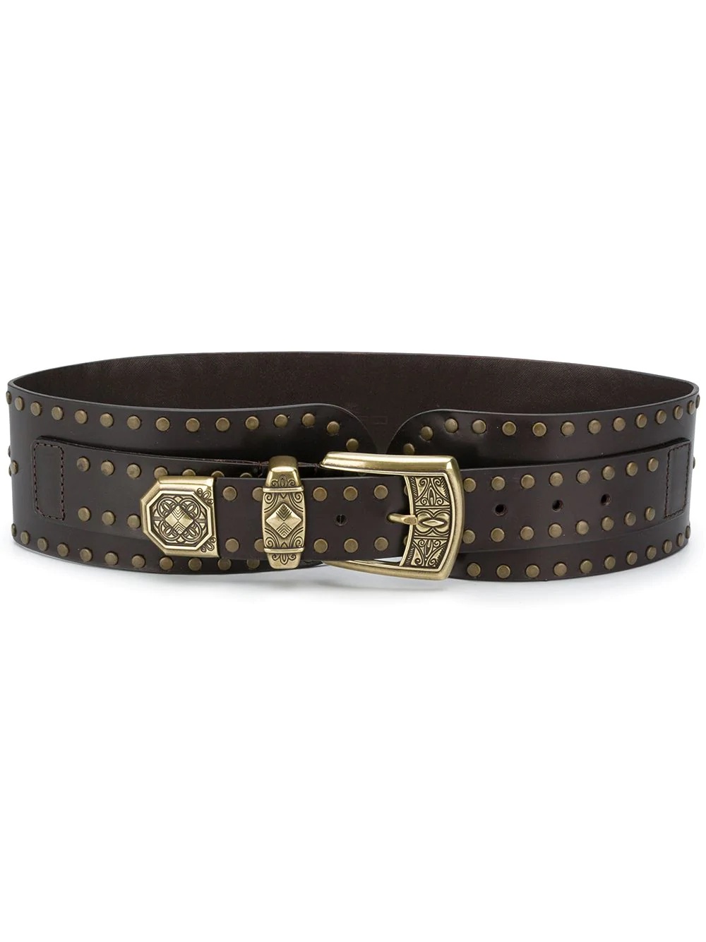 studded buckle belt - 1