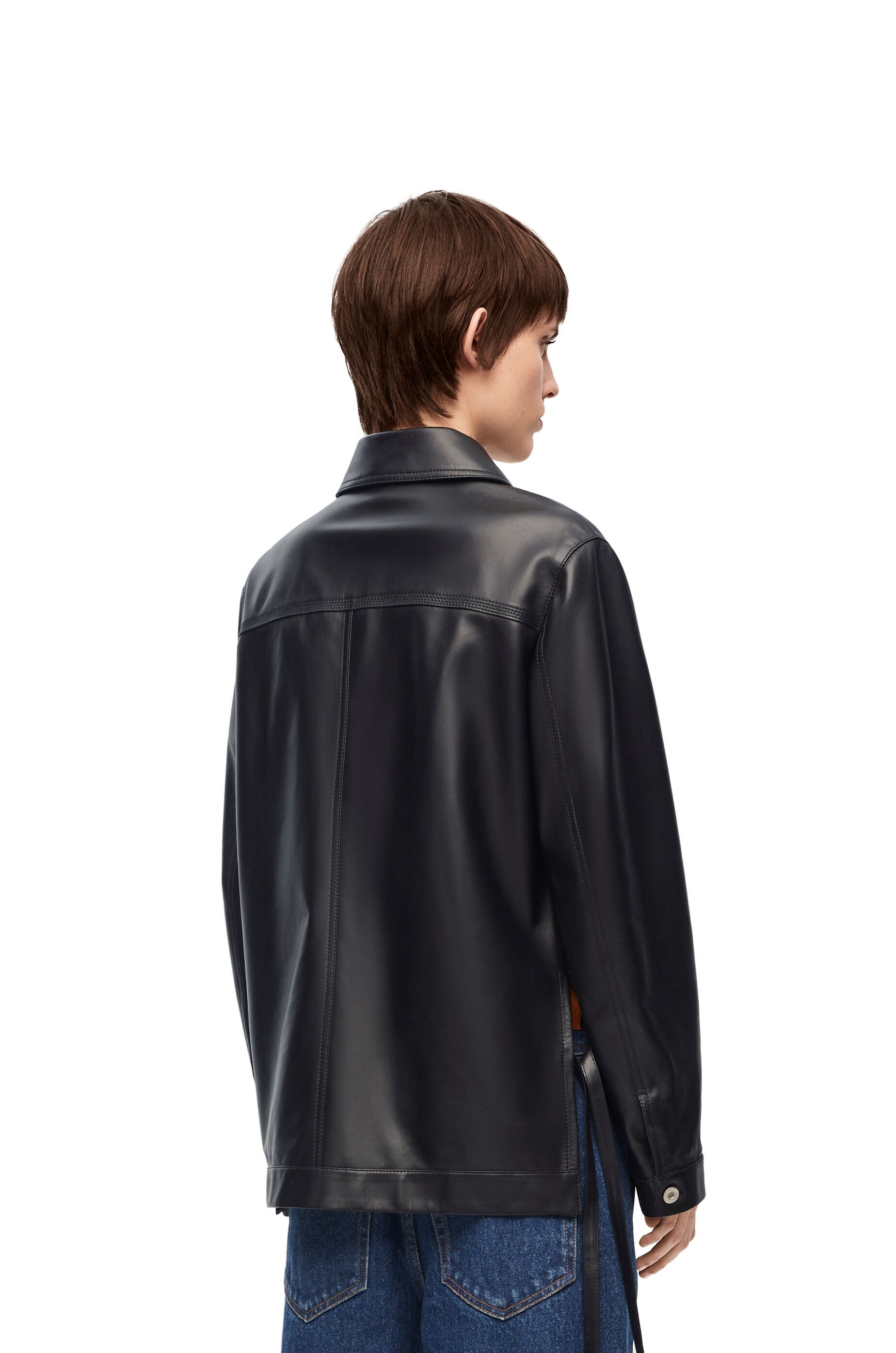Workwear jacket in nappa lambskin - 4