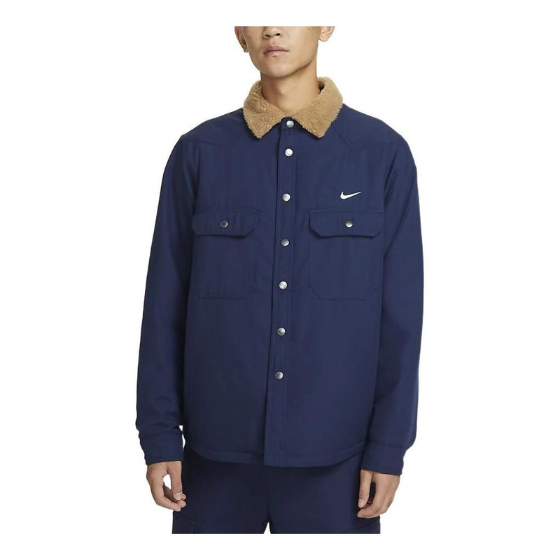 Nike SB Padded Flannel Jacket 'Navy' DQ6329-410 - 1