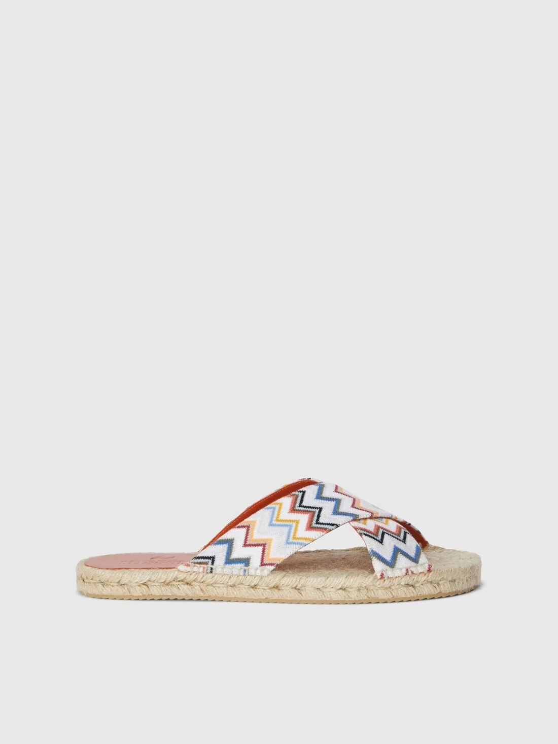 Zigzag sandals with rope sole - 1