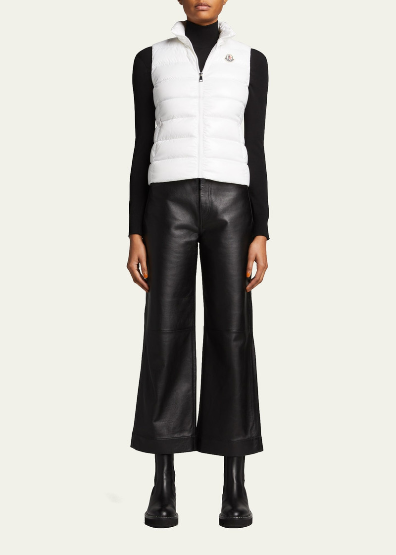 Moncler Ghany Shiny Quilted Puffer Vest outlook