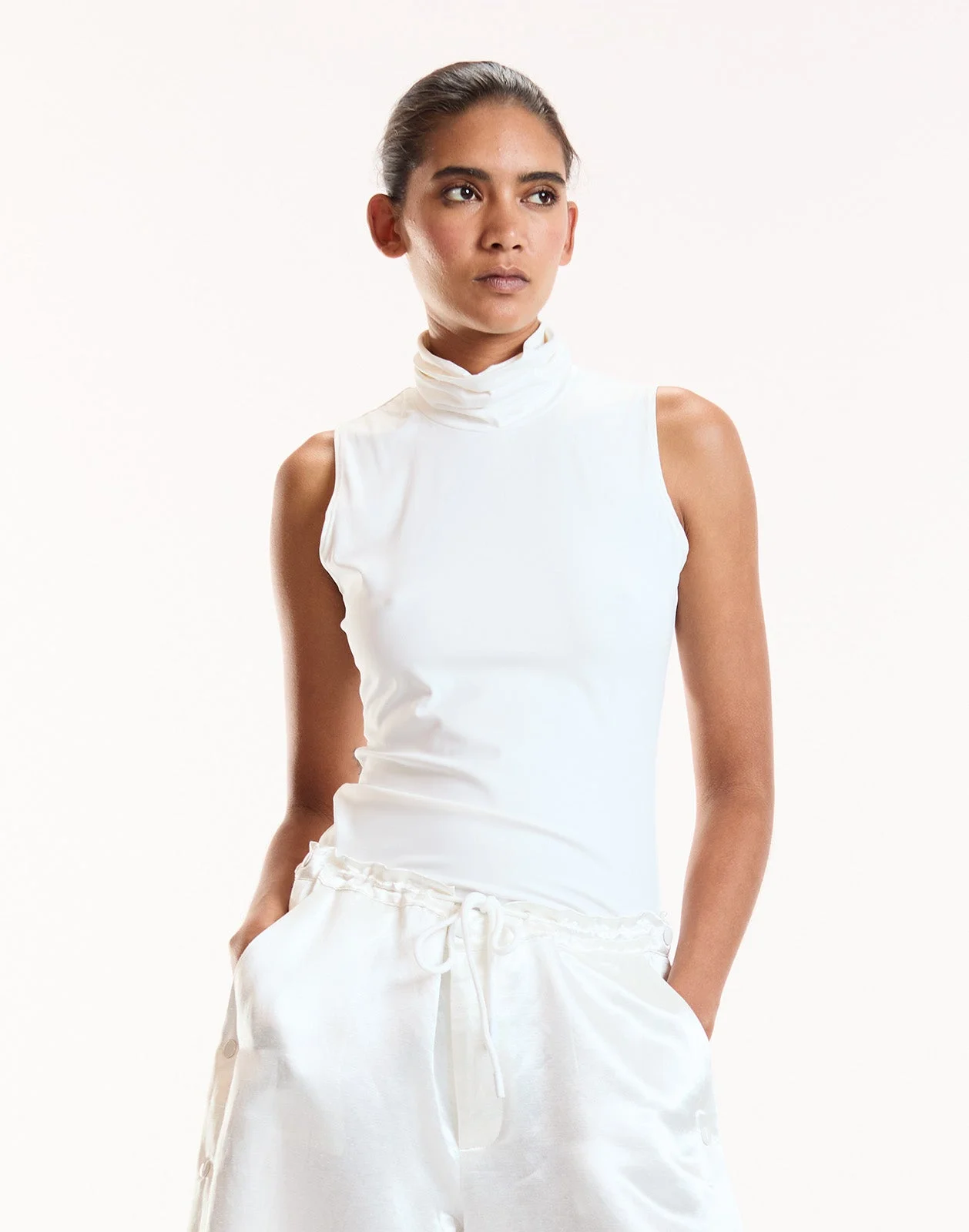 Sutton Sleeveless Turtleneck - 1