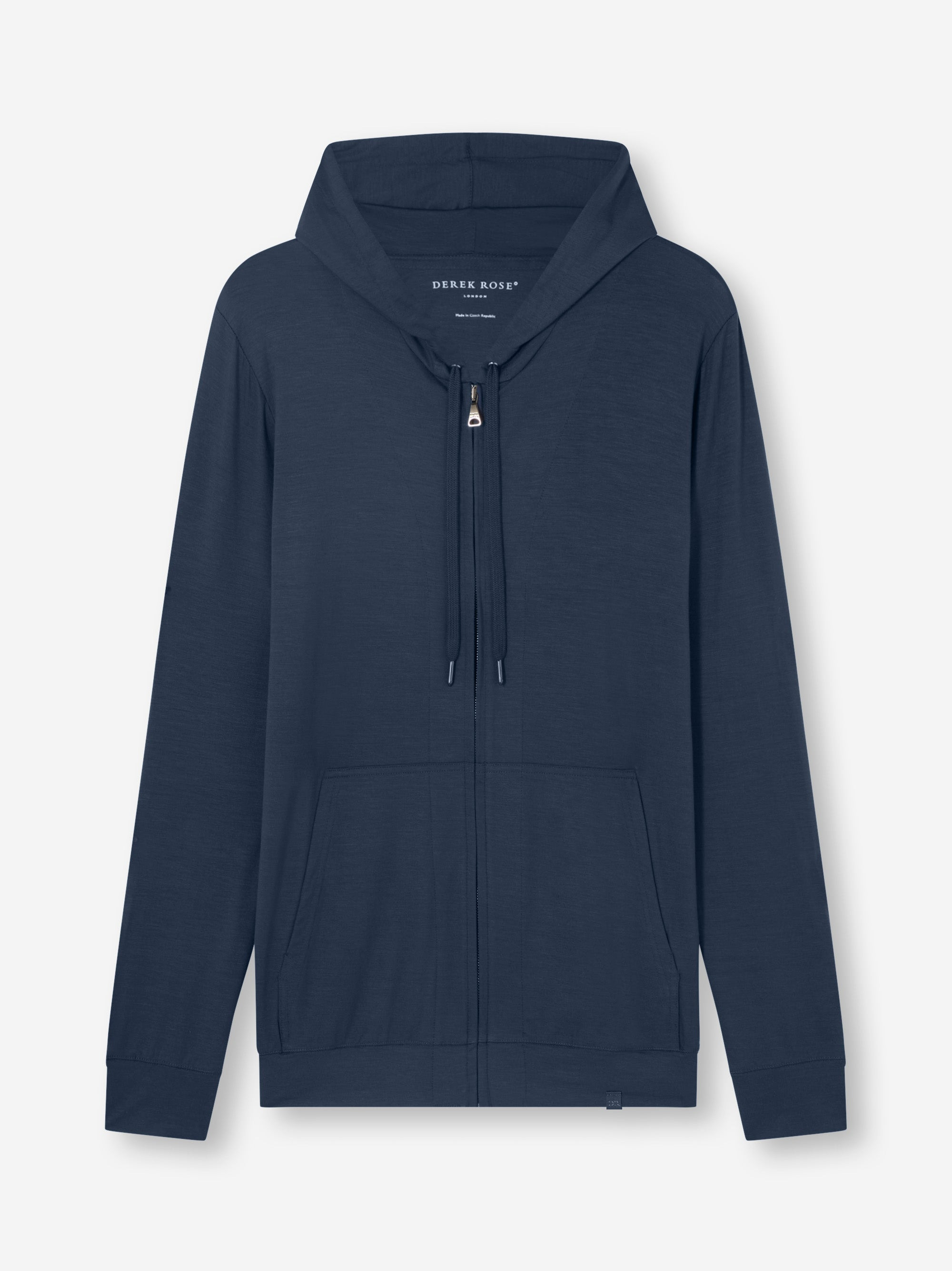 Men's Hoodie Basel Micro Modal Stretch Navy - 2