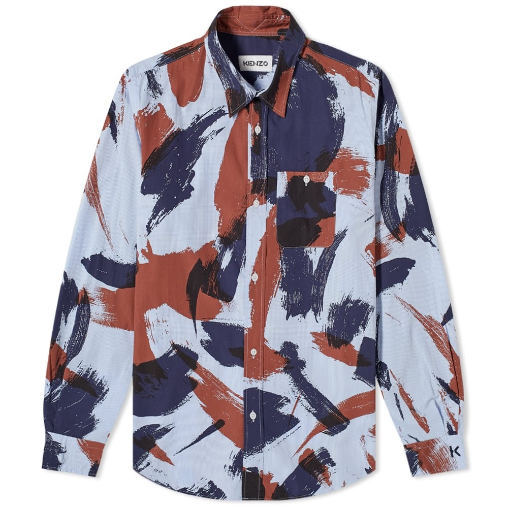 Kenzo Camo Paint Shirt - 1