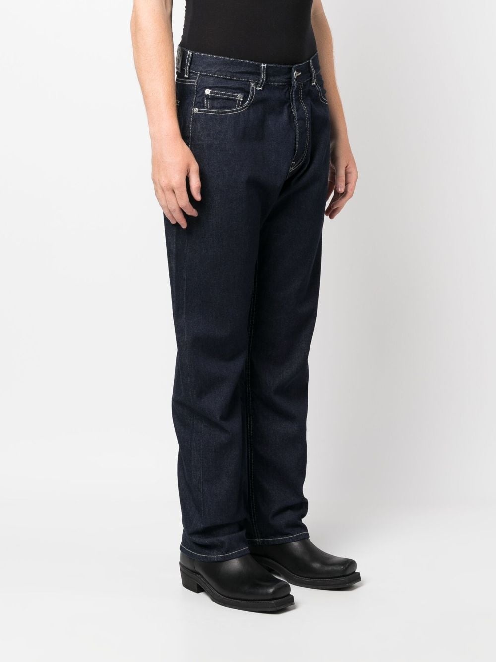 logo-embroidered skate jeans - 3