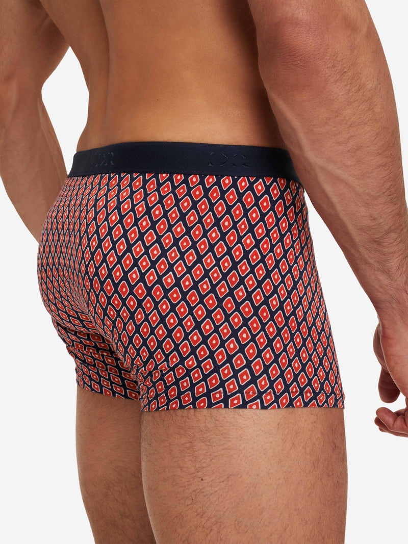 Men's Boxer Briefs Diamond Pima Cotton Stretch Red - 2