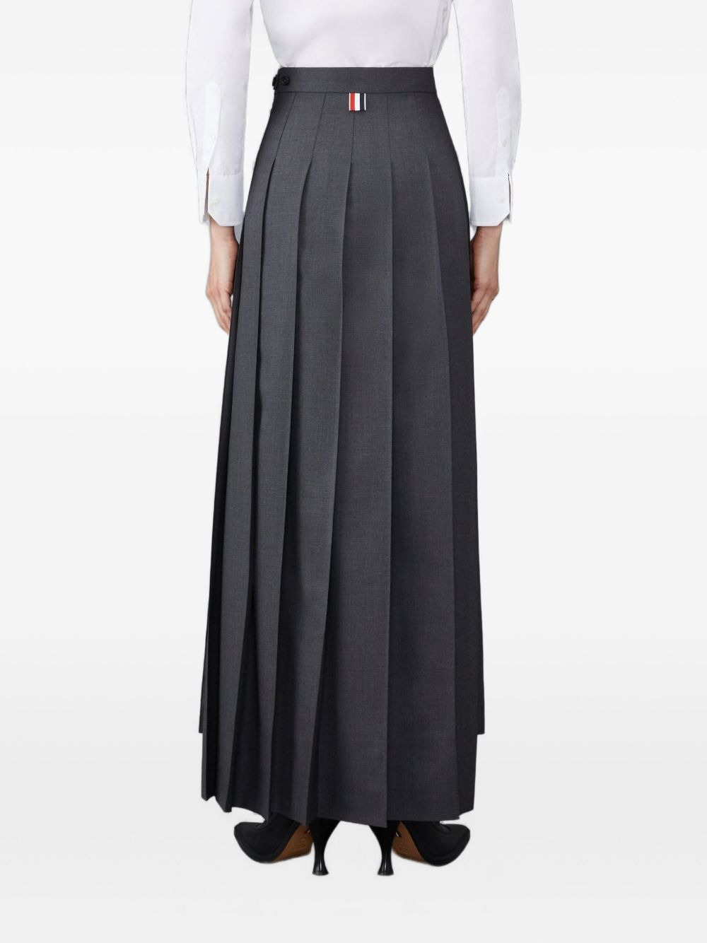 pleated maxi skirt - 3