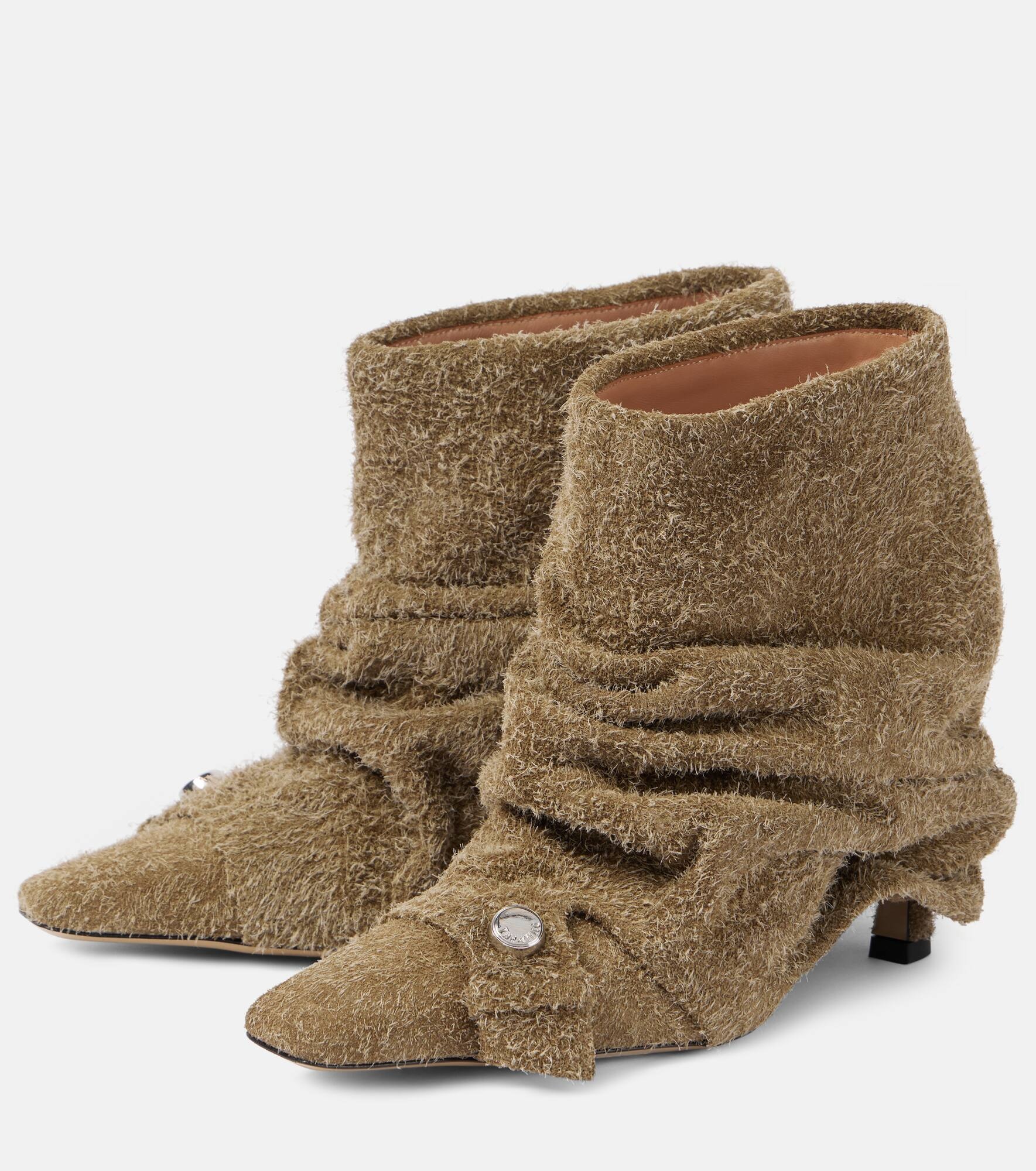 Juno 95 suede ankle boots - 4
