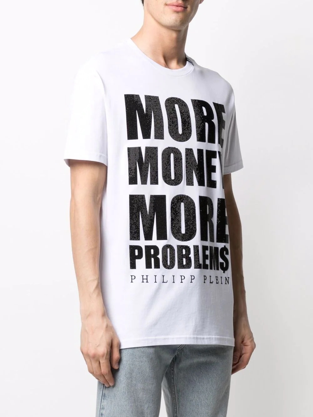 slogan-print cotton T-shirt - 3