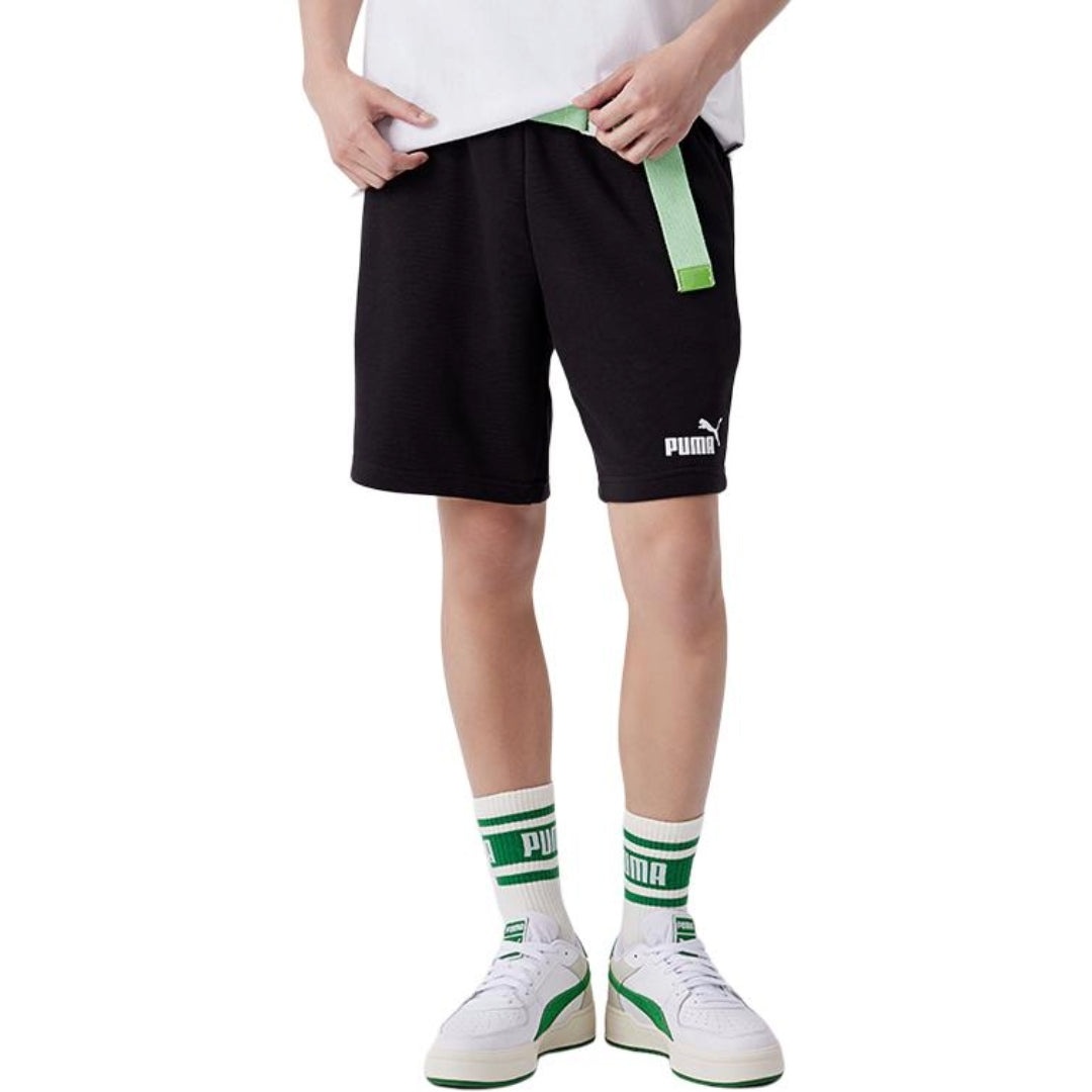 PUMA Logo Essentials Sweat Shorts 'Black' 685595-01 - 2