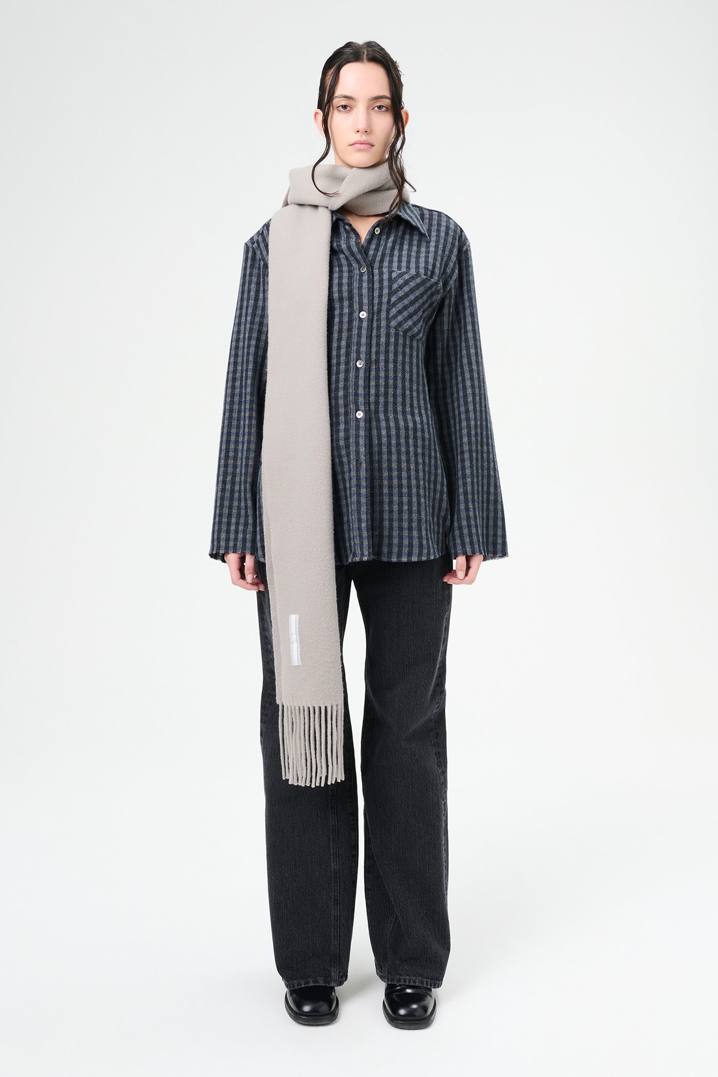 Daisy Shirt Principal Check Rural Wool - 2