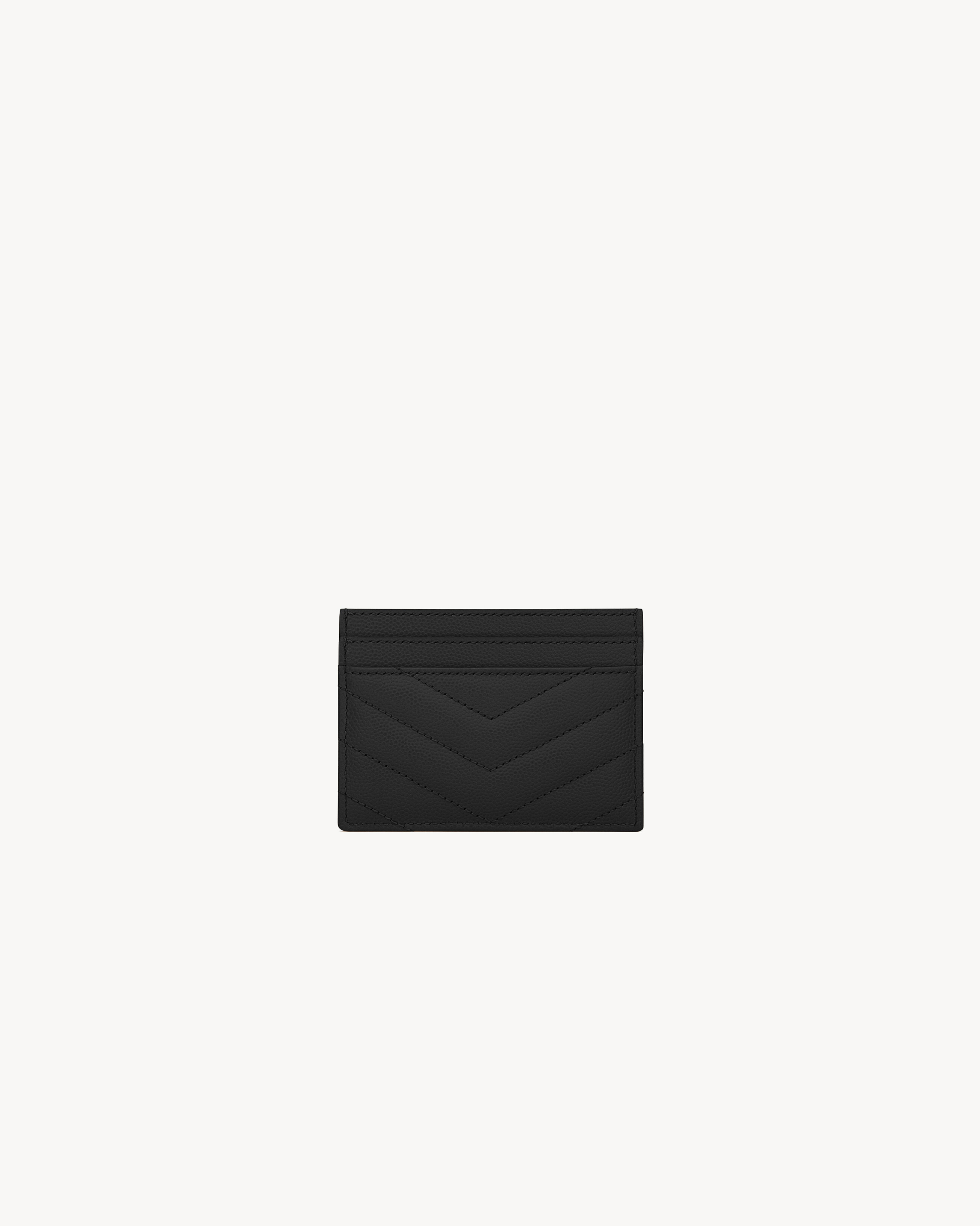 CASSANDRE MATELASSÉ CARD CASE IN GRAIN DE POUDRE LEATHER - 2