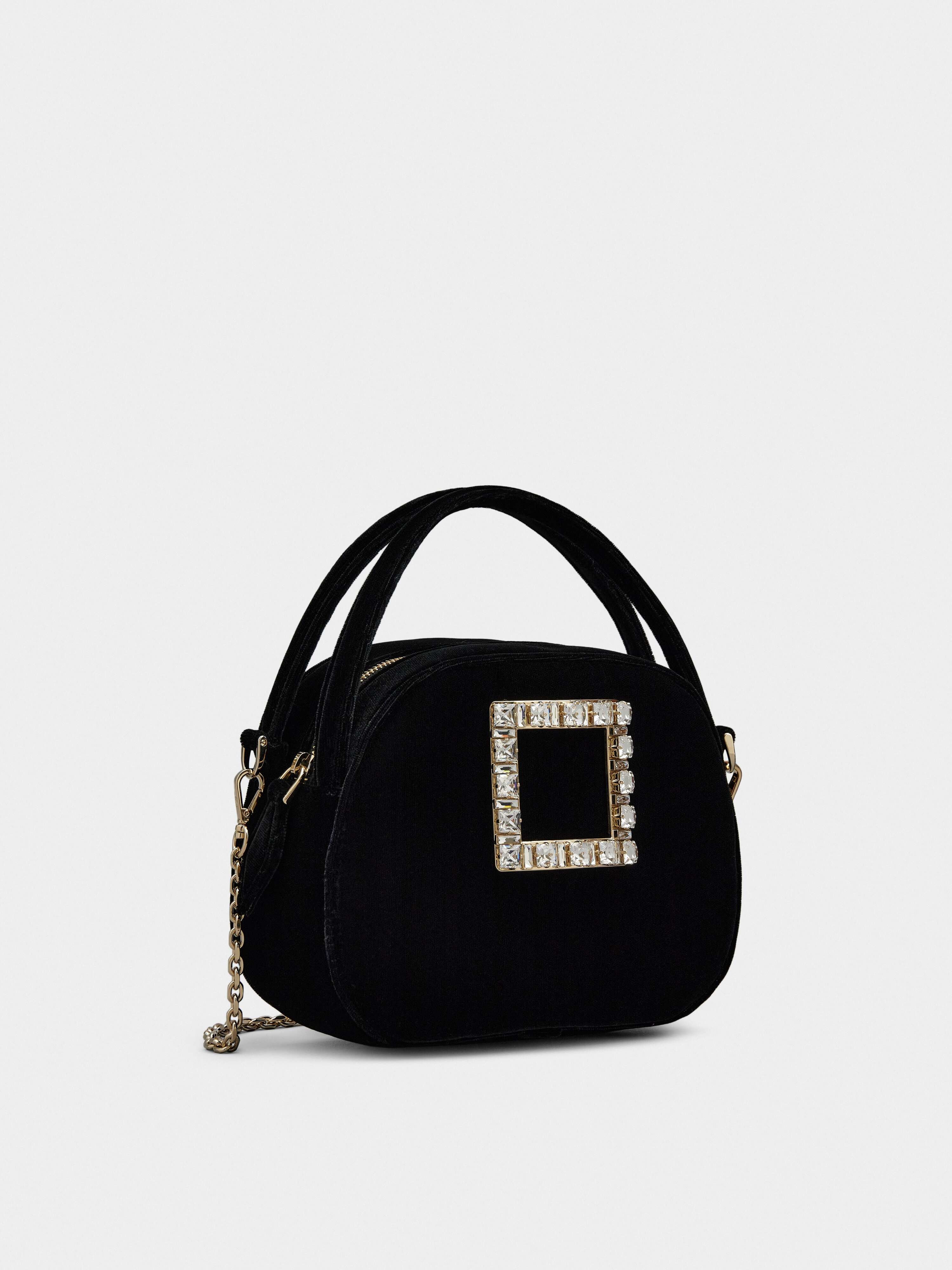 Roger Vivier＊Viv' Ladybug Strass Buckle ミニバッグ＊送料込 Roger Vivier Viv' Ladybug Strass Buckle Mini Bag in Velvet