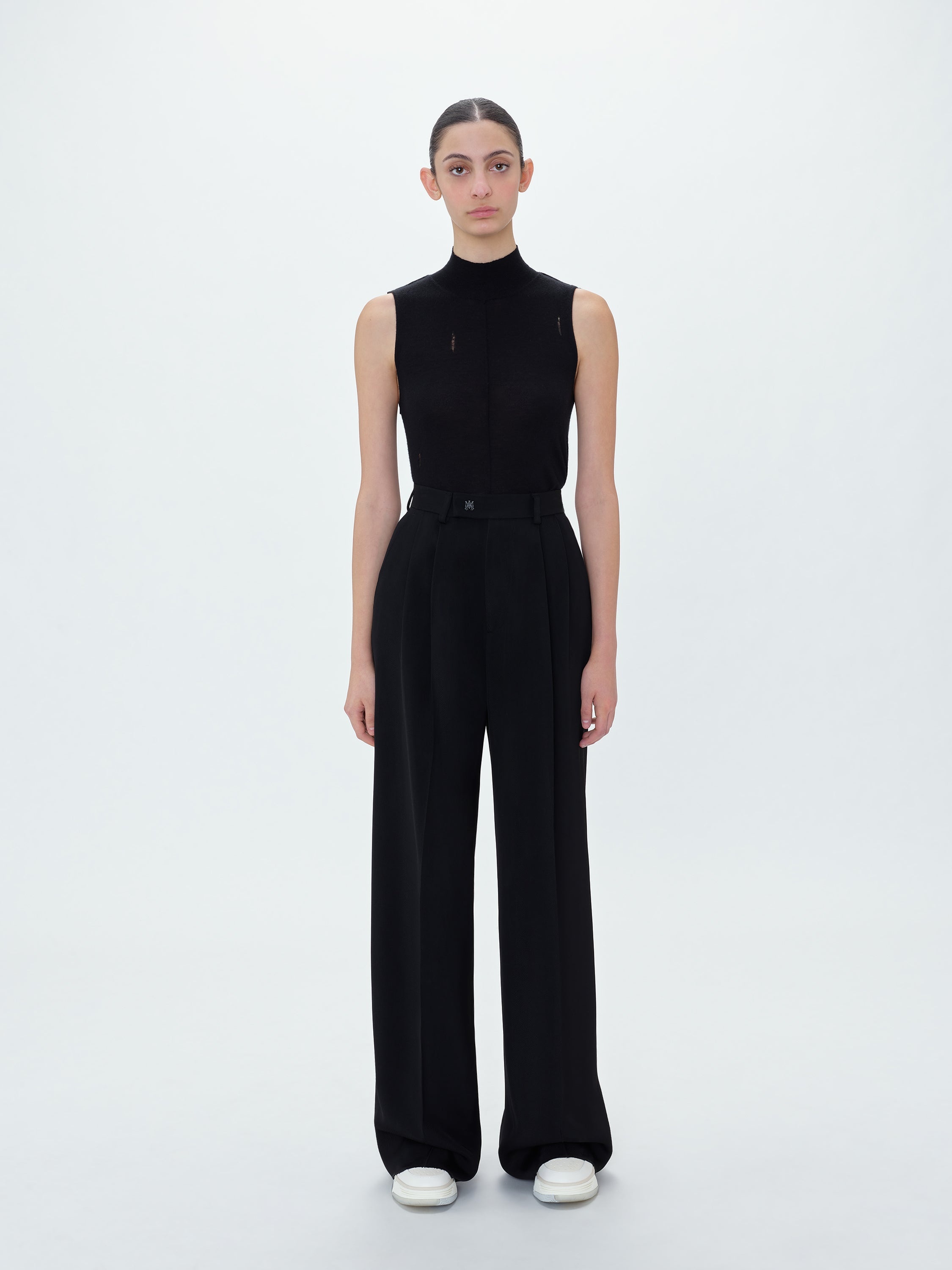 VISCOSE DOUBLE PLEATED TROUSERS - 2