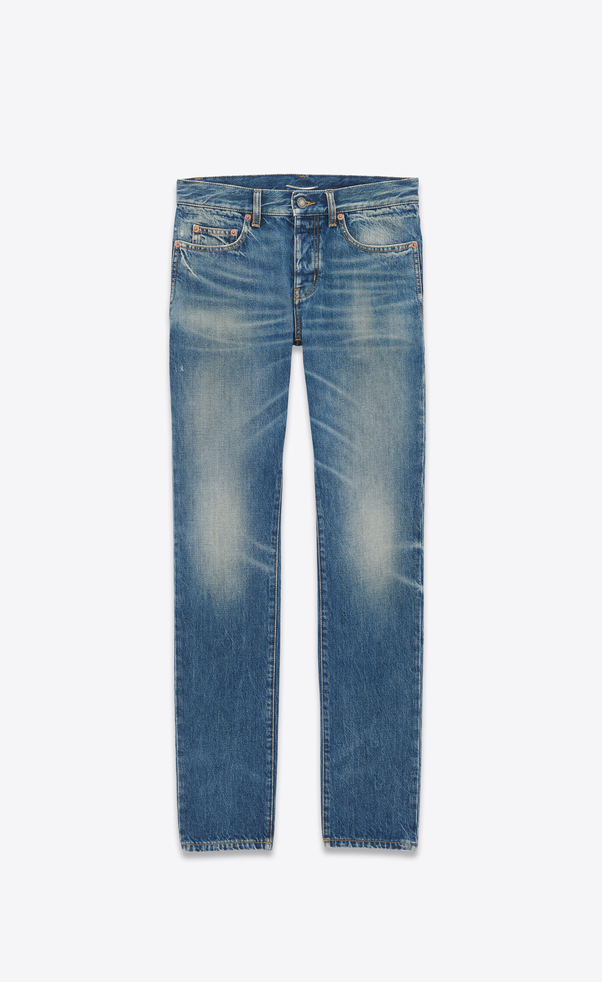 slim-fit jeans in deauville beach blue denim - 1