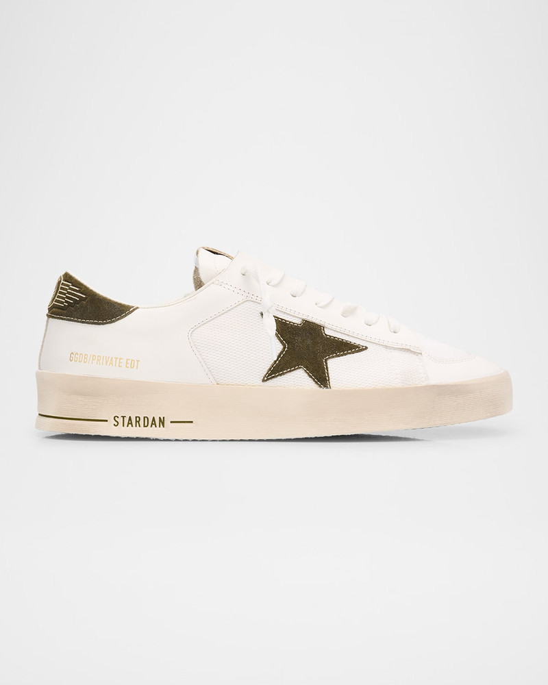 Men's Stardan Mesh and Leather Low-Top Sneakers 1