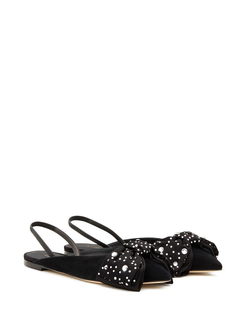 Giuseppe Zanotti Johanna bow detail ballerina shoes outlook