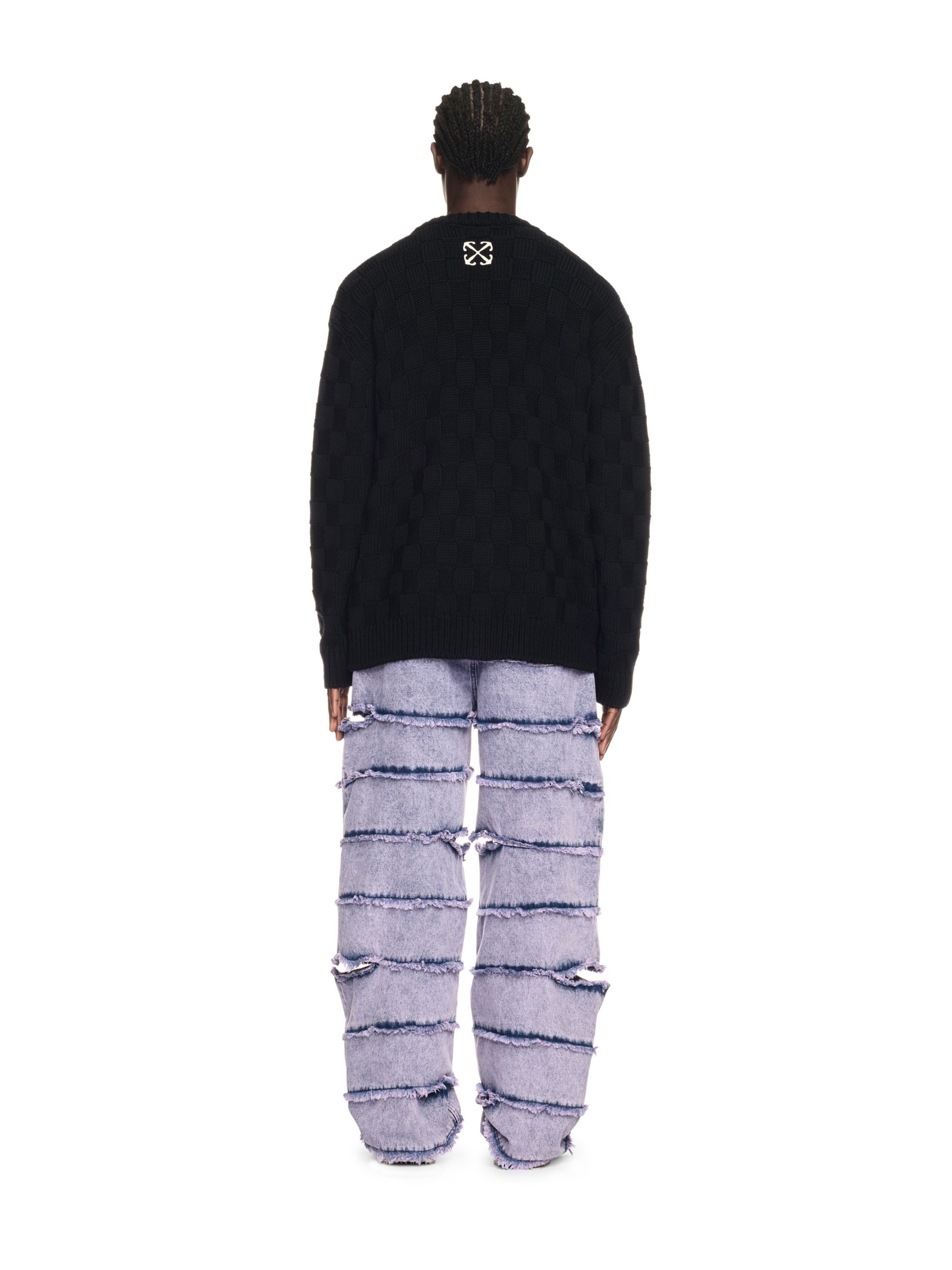 Lilac Punk Stripes Straight Jeans - 4