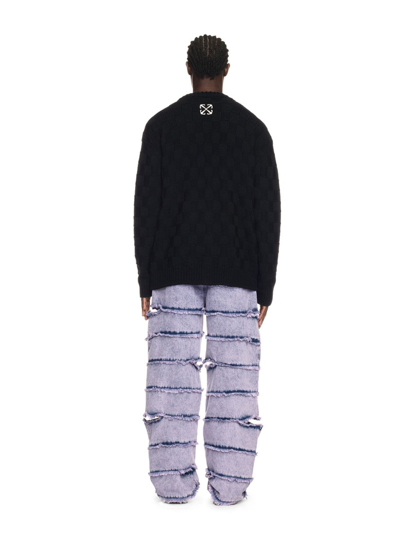 Lilac Punk Stripes Straight Jeans 4