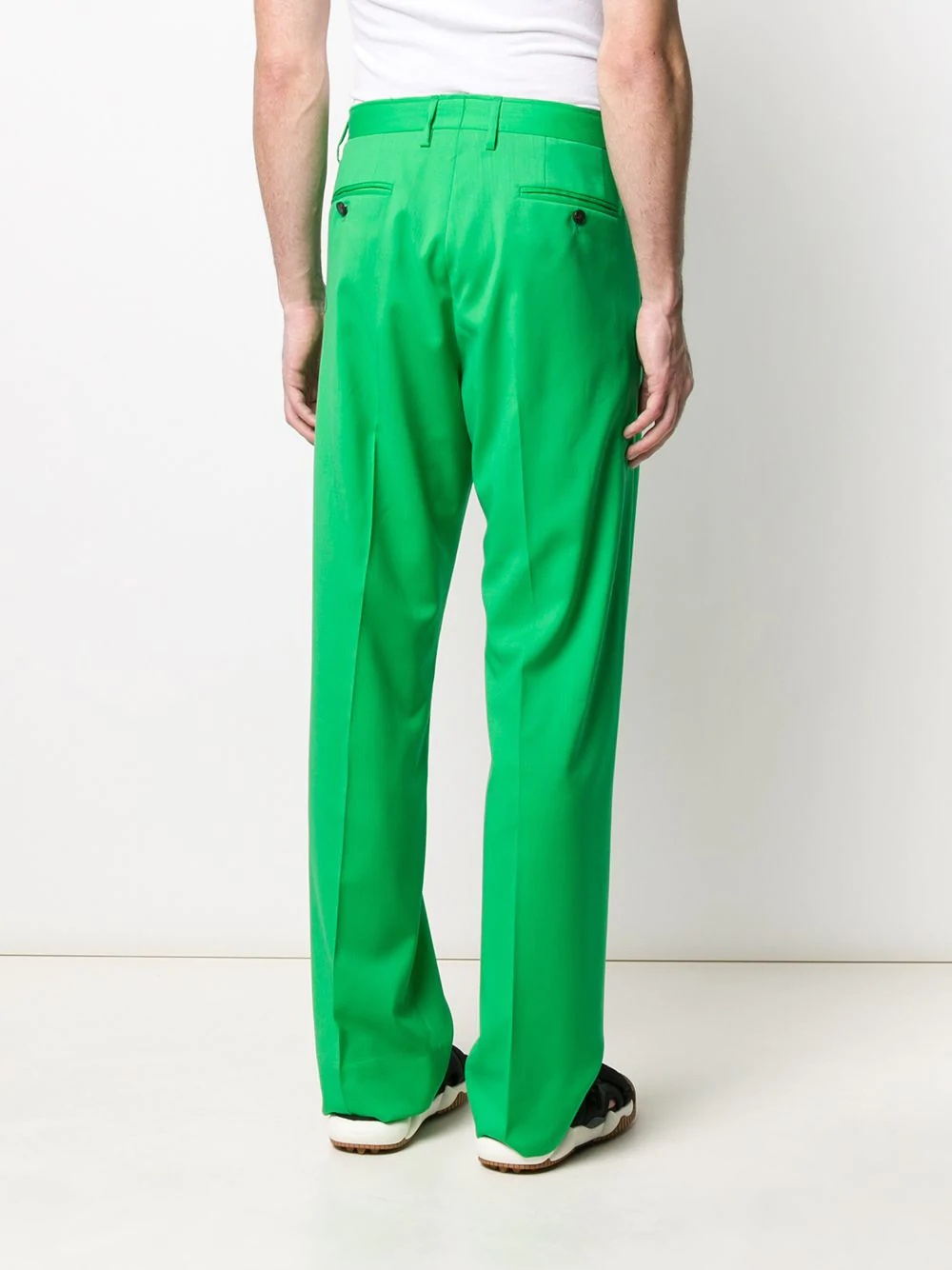 straight-leg tailored trousers - 4