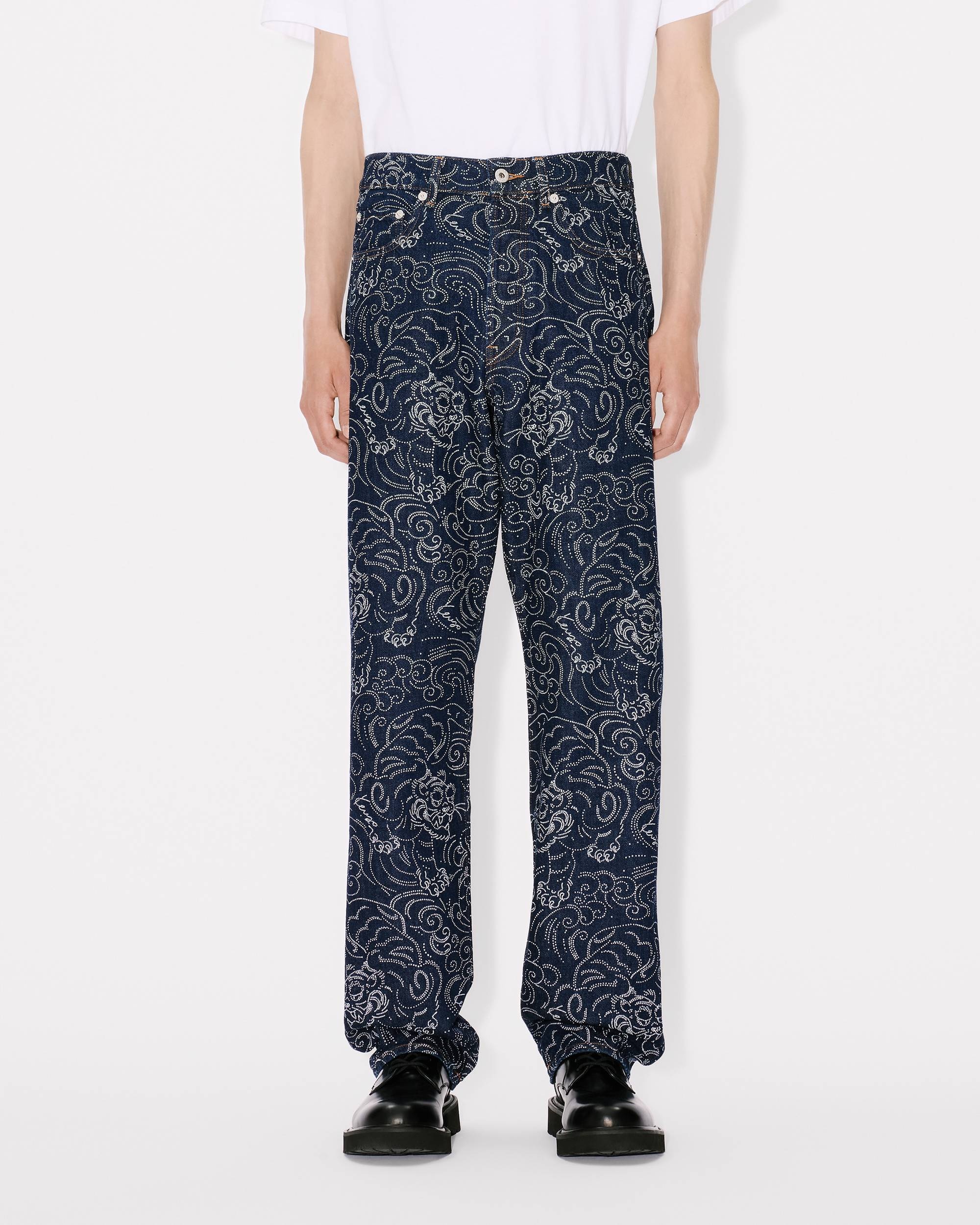 'KENZO Star Tiger' ASAGAO straight jeans in japanese denim - 3