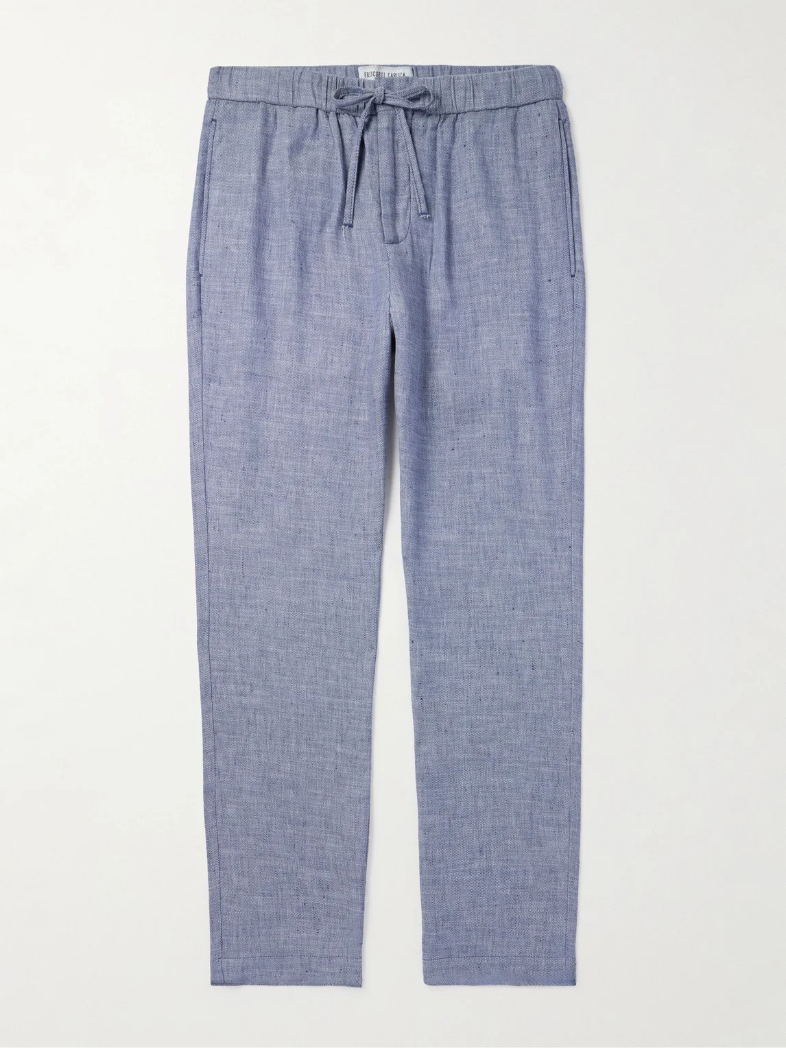 Oscar Straight-Leg Linen and Cotton-Blend Drawstring Trousers - 1