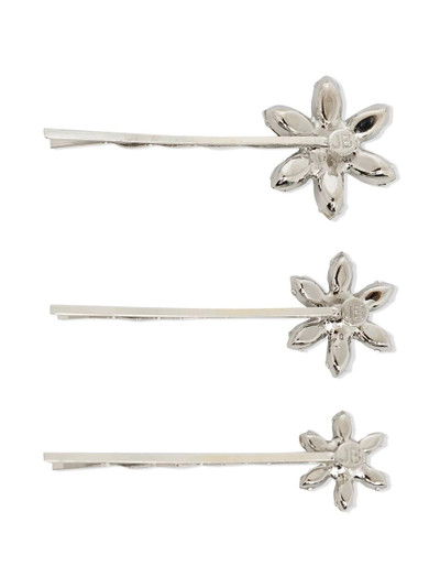 Jennifer Behr crystal floral-embellished bobby pin outlook