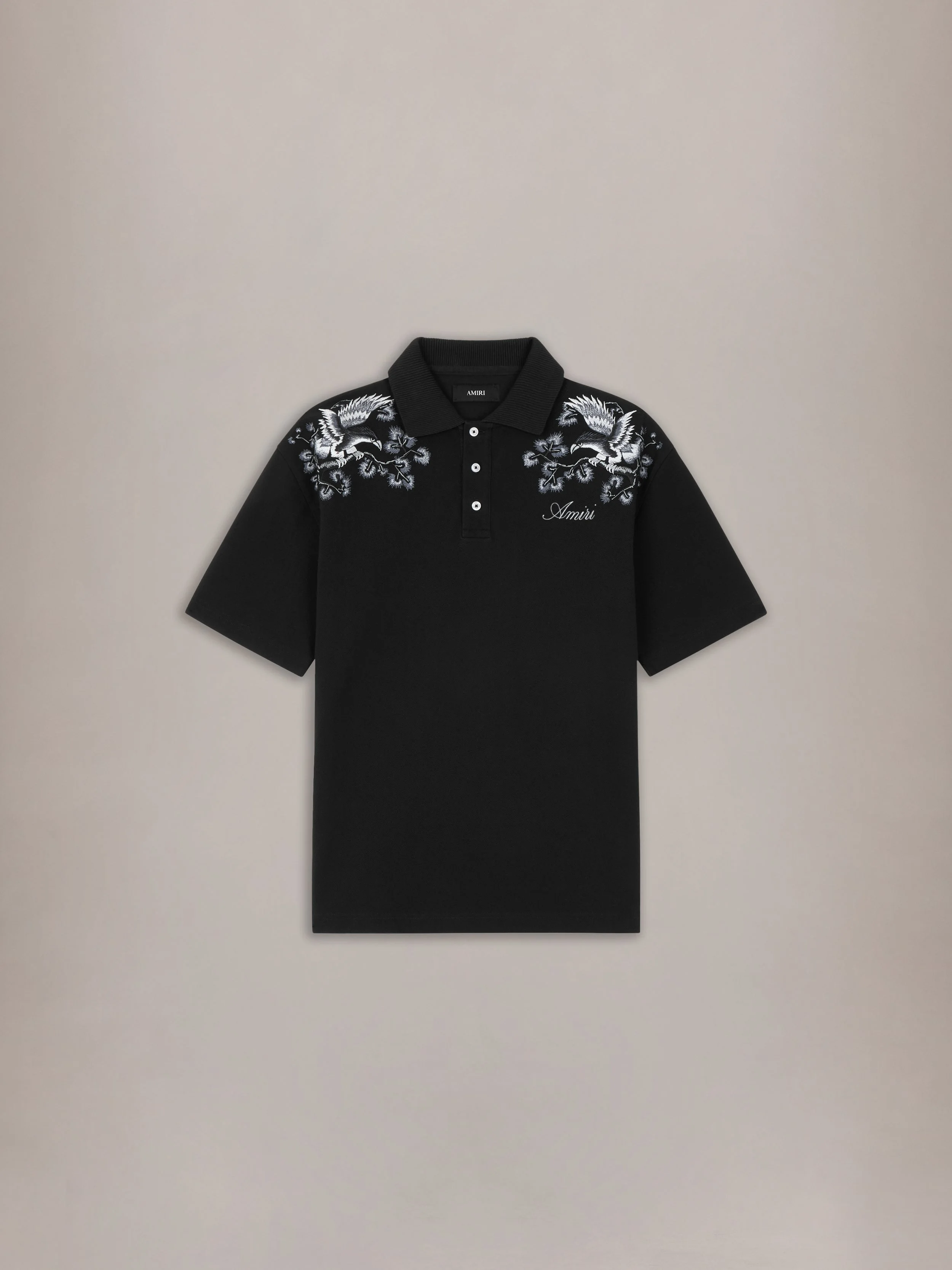 FLORAL EMBROIDERED POLO - 1