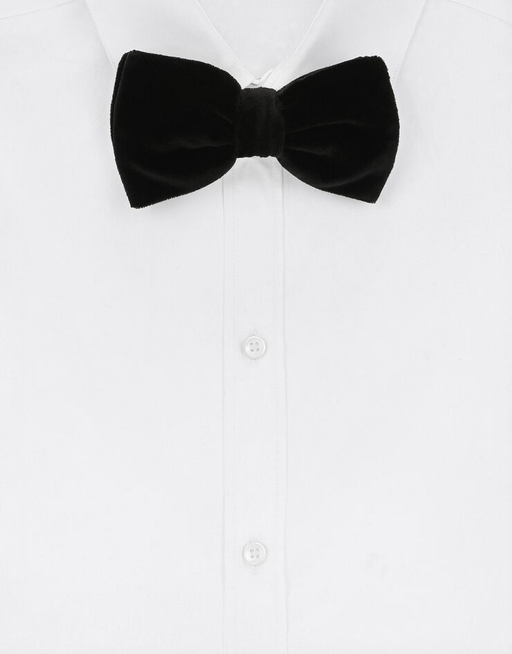 Cotton velvet bow tie - 1