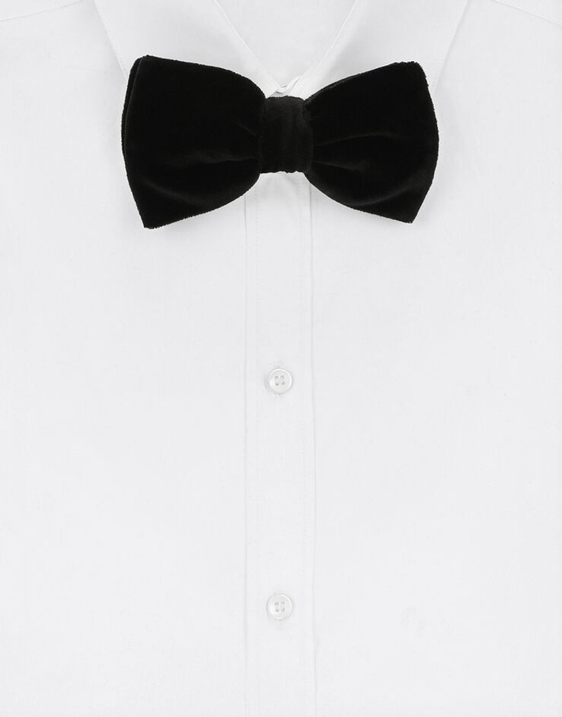 Cotton velvet bow tie 1