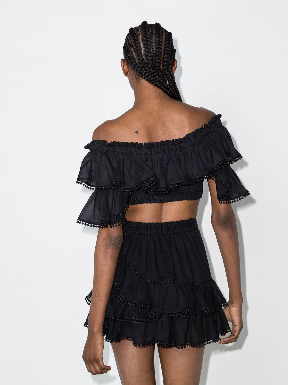 Cata off-shoulder cropped top - 3