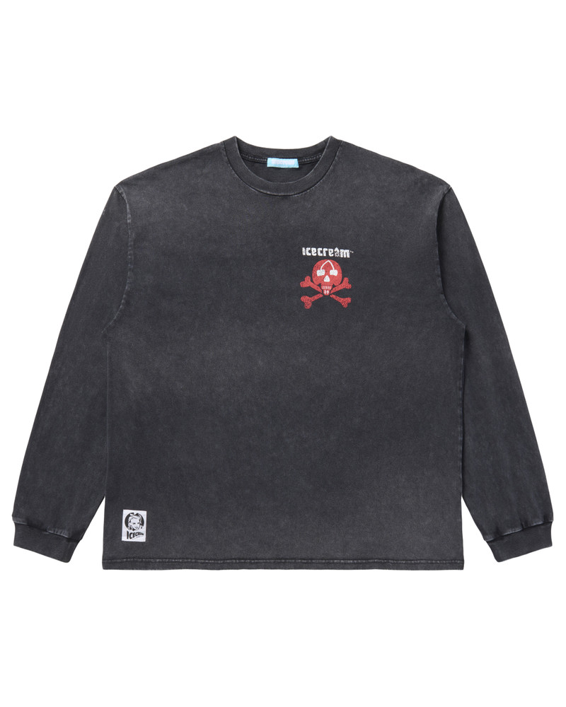DAMAGED COTTON LS T-SHIRT ICECREAM 1