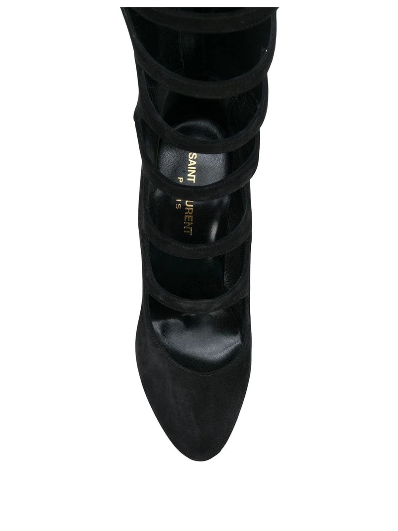 cut-out detail knee length boots 4
